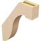 Ekena Millwork 3-inch W x 14-inch D x 18-inch H Del Monte Rough Cedar Woodgrain TimberThane Knee Brace, Primed BRCUR03X14X18DELRCPR - alternate 6